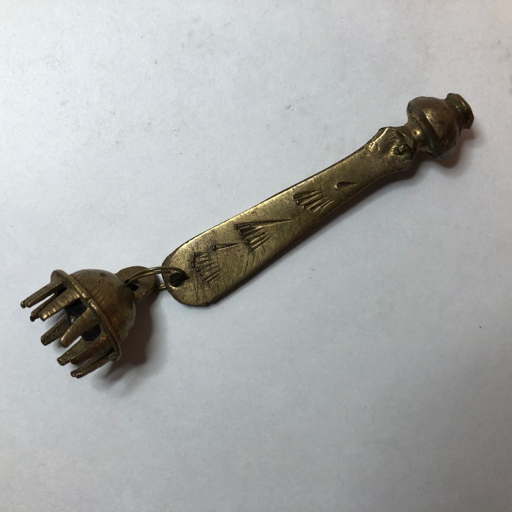 VTG Brass Engraved Rotary Phone Dialer 3.5"